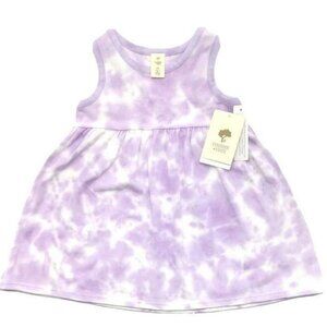 NEW! Tucker Tate NORDSTROM Baby Girls Dress Purple White Tie Dye Sleeveless 9 Mo